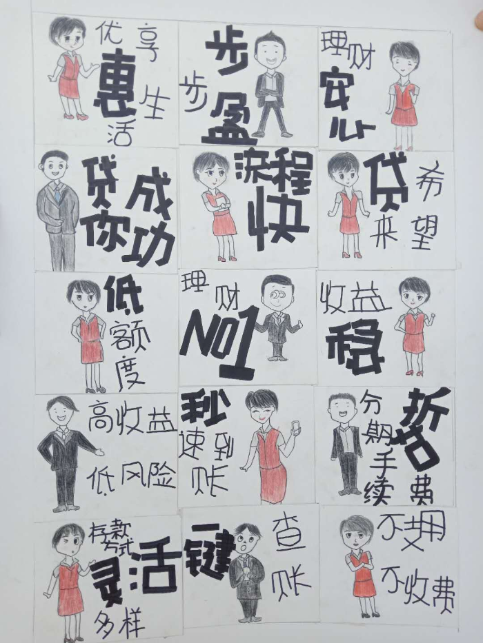 华夏银行表情包.云南文化艺术职业学院供图